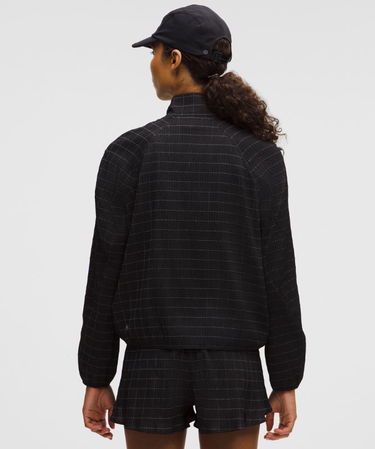 Takki lululemon Adapted State Textured Jacket Reflective Grid, Size L Musta | prod20001863, 2