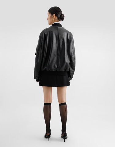 Hame Dolce & Gabbana Dolce & Gabbana A-Line Wool Crepe Miniskirt Musta | F4CYTTFU2TZN0000, 2