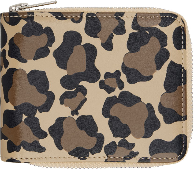 Lompakko BBC IceCream ICECREAM Leopard Print Zip Wallet Beige | IC25164