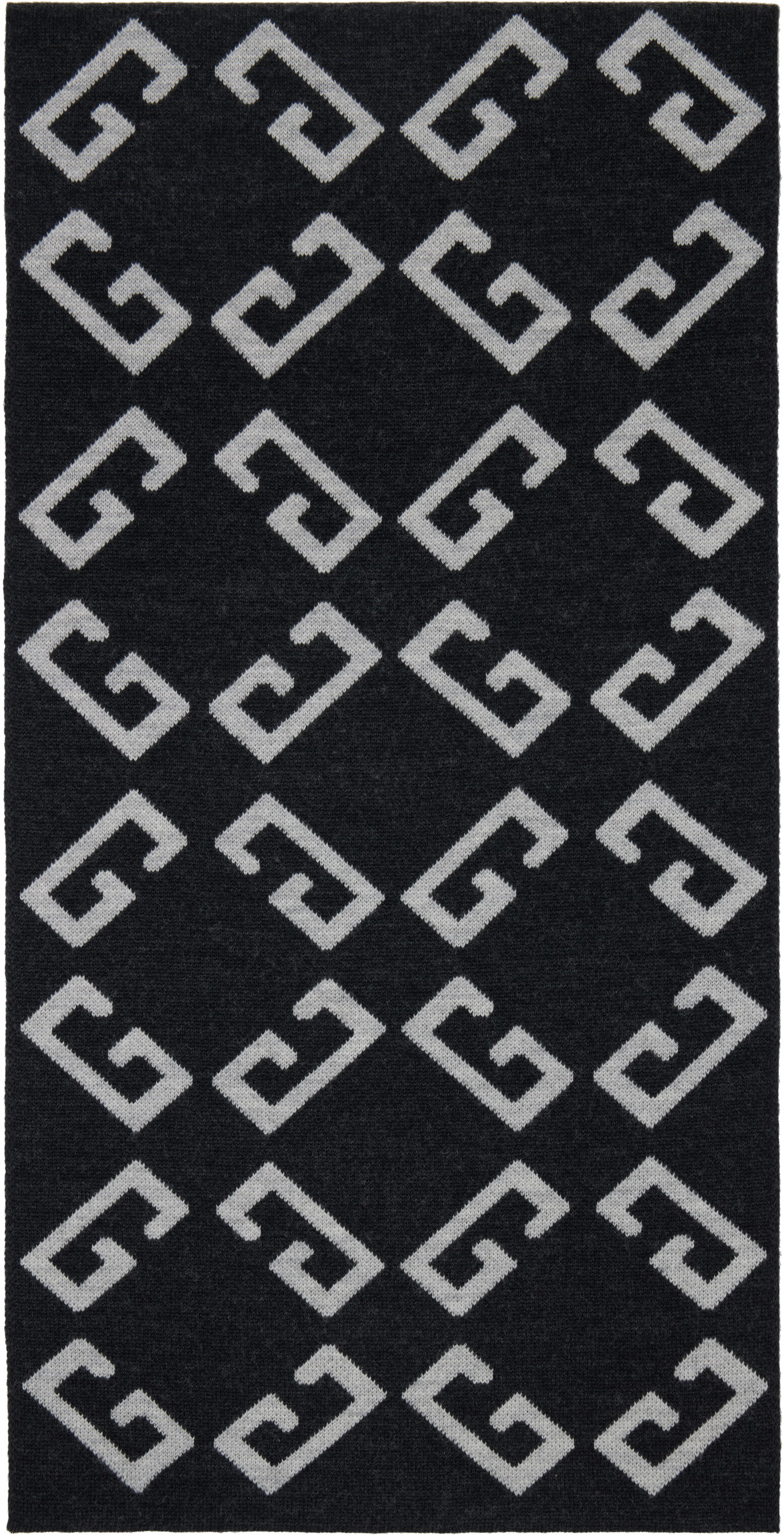 Huivi Givenchy Givenchy Double-Faced Monogram Scarf Musta | 710003942001-U7929, 0