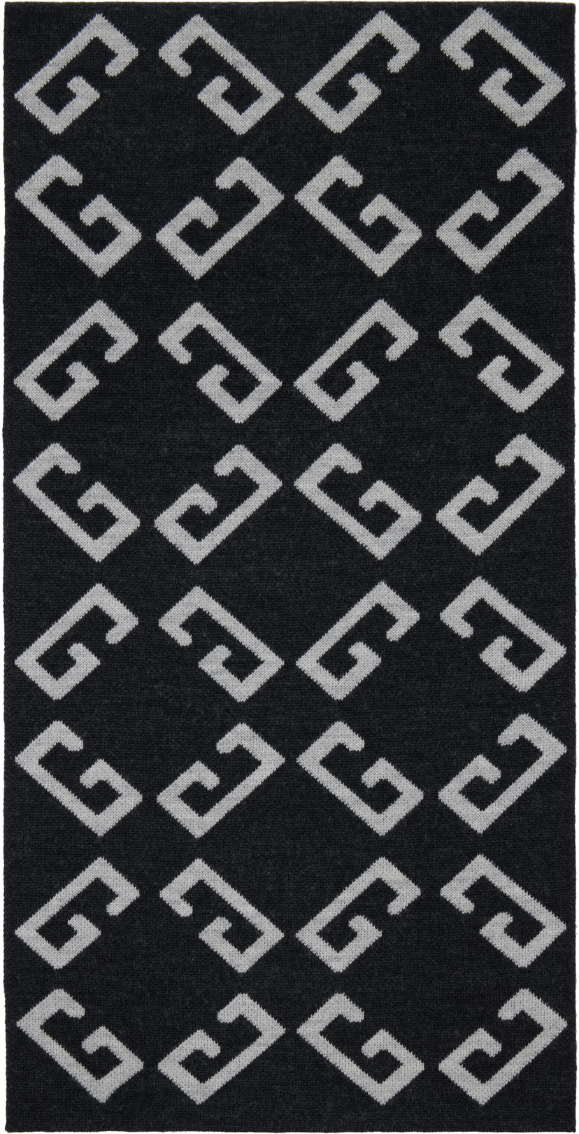 Huivi Givenchy Givenchy Double-Faced Monogram Scarf Musta | 710003942001-U7929