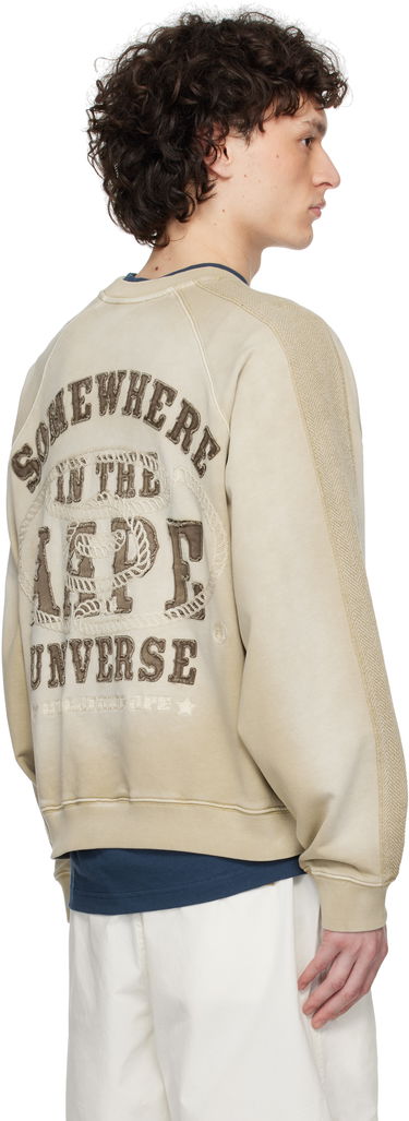 Villapaita AAPE by A Bathing Ape AAPE by A Bathing Ape Main Crewneck Sweatshirt Beige | AAPSWMC320XXNBGX, 2