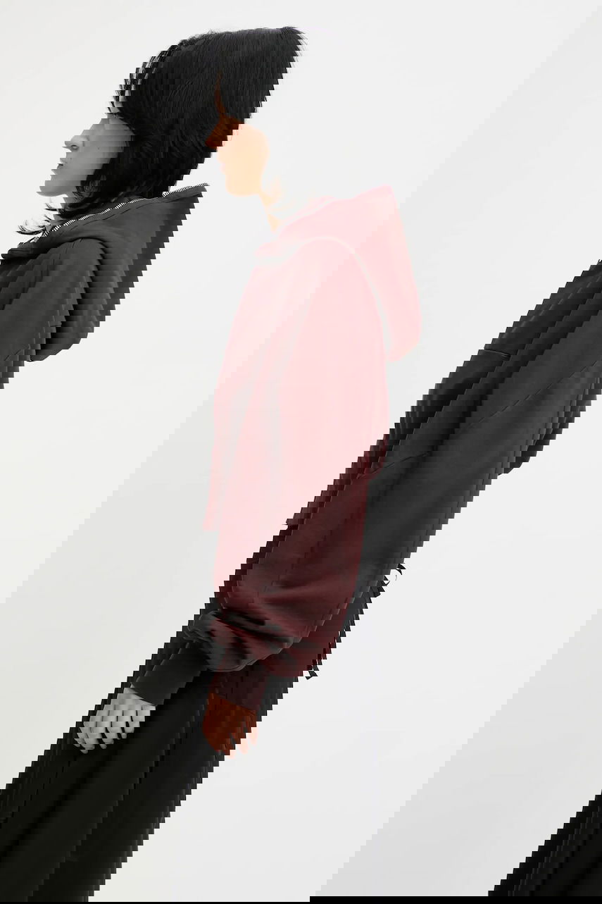 Huppari Rick Owens Rick Owens DRKSHDW Collage Gimp Hoodie Burgundia | DS02E7233.RIG, 1