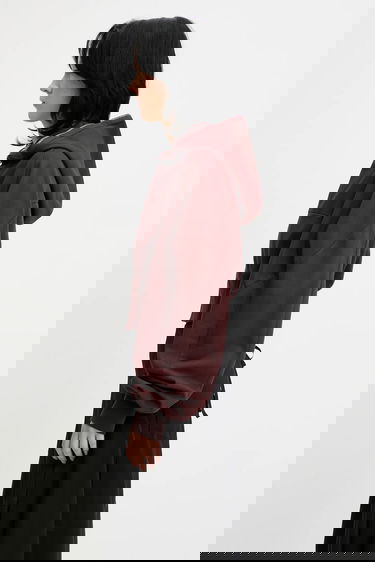 Huppari Rick Owens Rick Owens DRKSHDW Collage Gimp Hoodie Burgundia | DS02E7233.RIG, 1