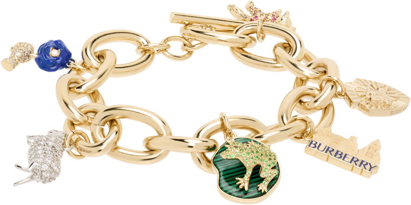 Rannerengas Burberry Burberry Gold-Tone Charm Bracelet Keltainen | 8112024