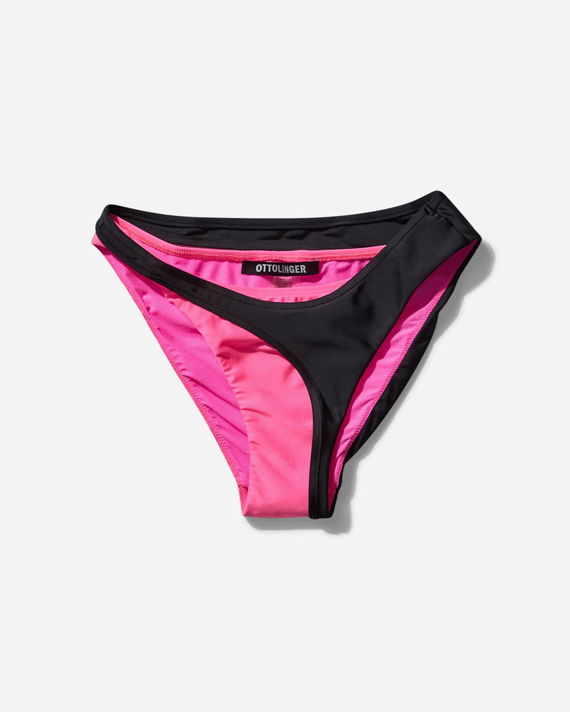 Uimapuvut Ottolinger Layered Bikini Bottom Musta | 10280020304 PNKBLK