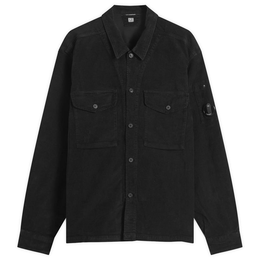 Paita C.P. Company Corduroy Overshirt Musta | 19CMOS072A-006410O-999