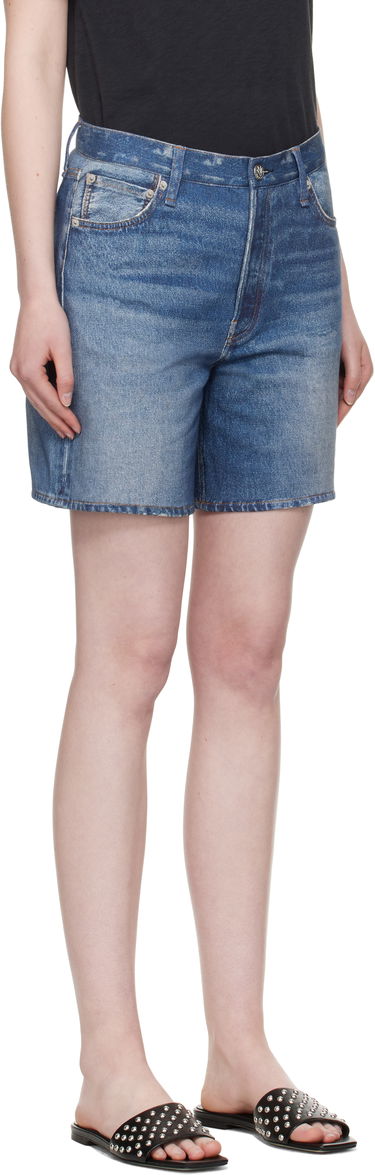 Shortsit rag & bone Rag & Bone Miramar Terry Kaia Shorts Sininen | WCW25S90008200, 4