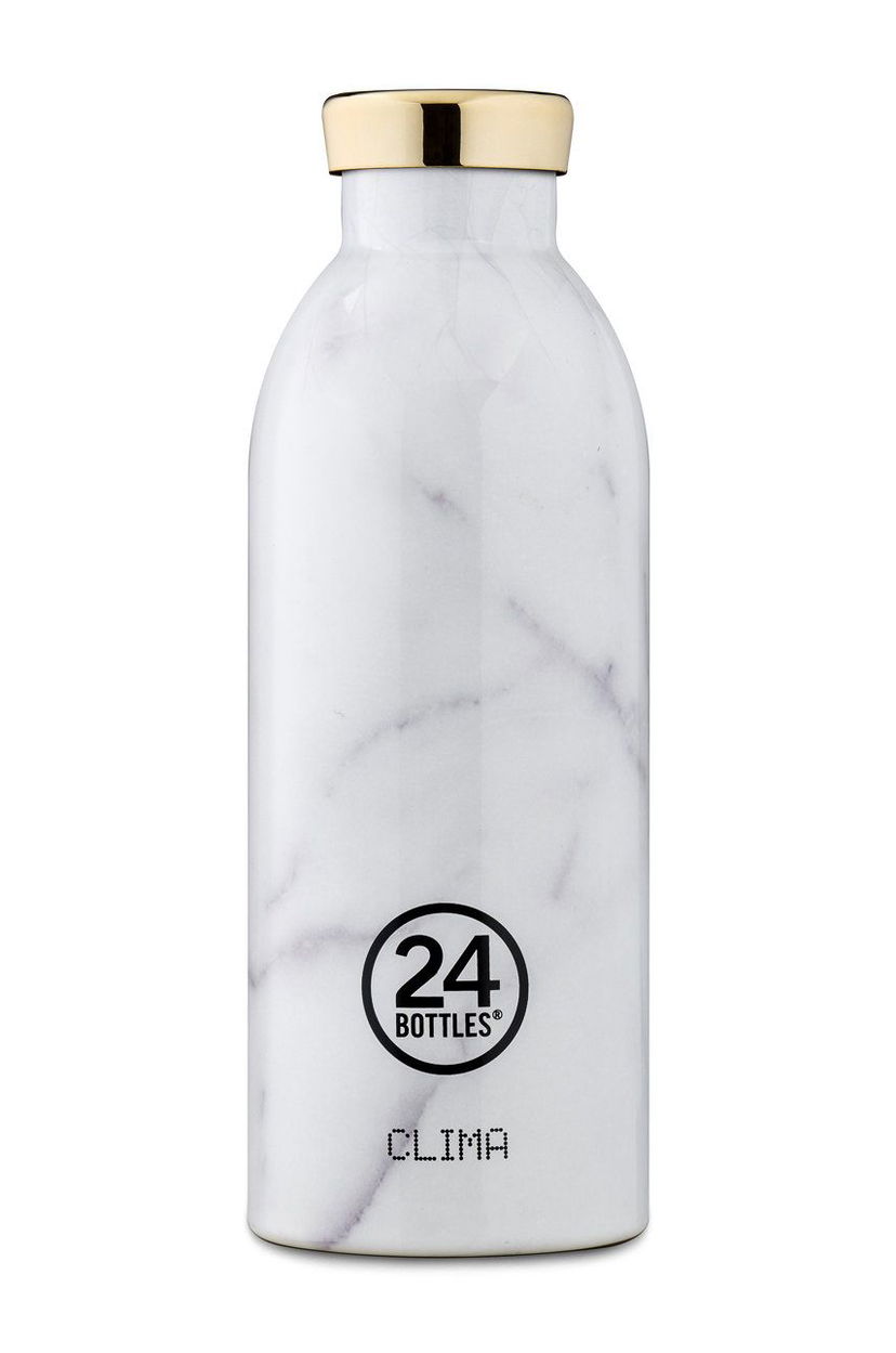 Juomapullo 24Bottles Clima 500 ml Water Bottle Valkoinen | Clima.500.Carrara