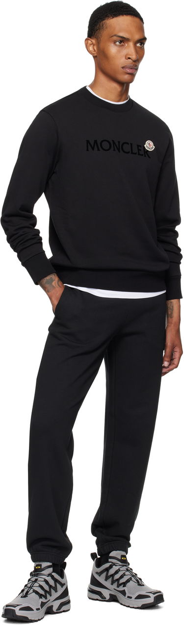 Huppari Moncler Logo Cotton Sweatshirt Musta | K20918G00040809KR, 3