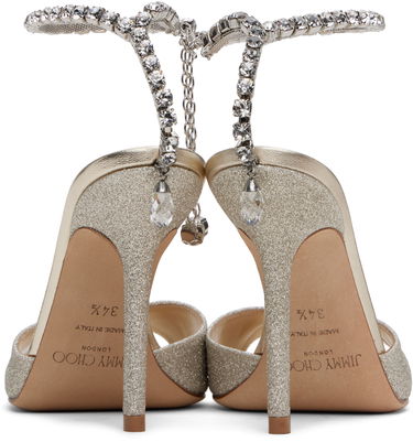 Kengänhoito Jimmy Choo Jimmy Choo Saeda 100 Heeled Sandals Metallinen | SAEDA SANDAL 100, 1