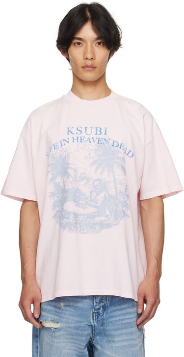 T-paita Ksubi Paradiso Ekcess Graphic T-Shirt Vaaleanpunainen | MPF25TE004, 0