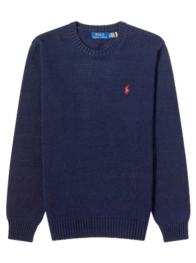 Villapaita Polo by Ralph Lauren Crewneck Knit Tummansininen | 710810846001