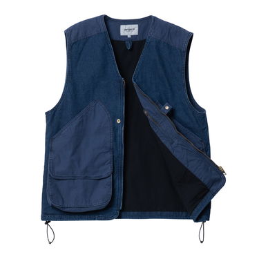 Liivi Carhartt WIP Alma Vest "Blue stone washed" Tummansininen | I031929_01_06, 9