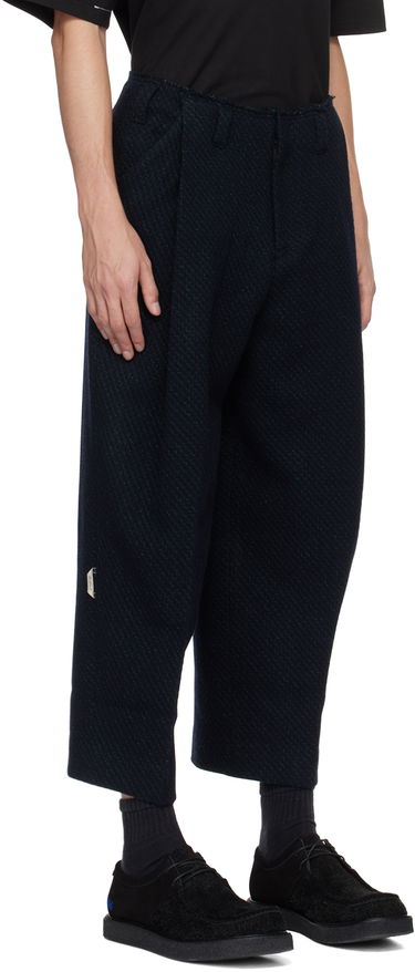 Housut ADER ERROR Raw Edge Cropped Trousers Musta | BMADFWSA0201BK, 4