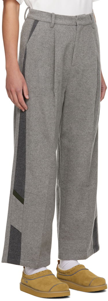 Housut ADER ERROR Wool Straight-Leg Trousers Harmaa | BMADFWSA0203GR, 1