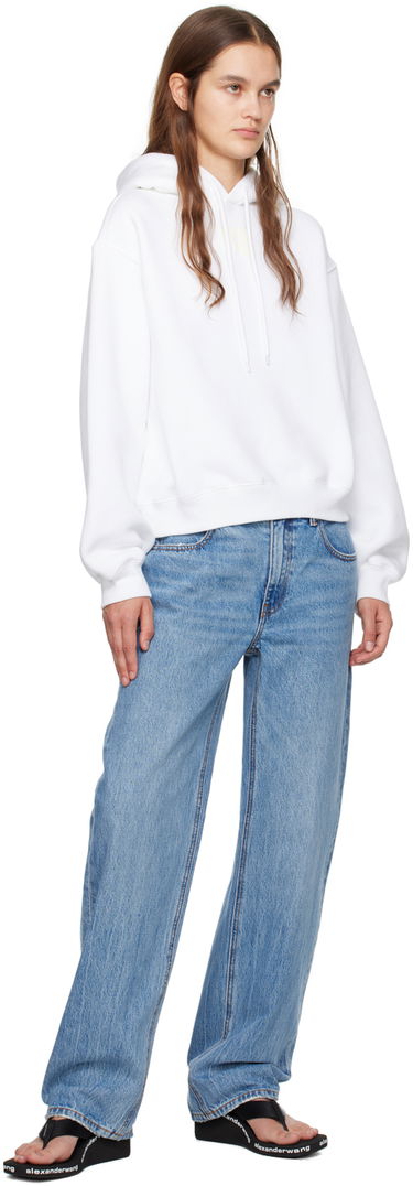 Huppari Alexander Wang Bonded Hoodie Valkoinen | 4CC3222069, 3