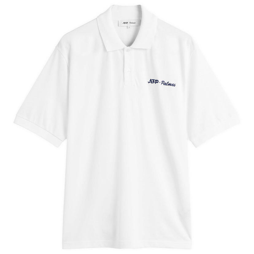 Poolopaita Palmes A.T.P. + Palmes Pique Polo Shirt, Size Small Valkoinen | P10-0076-001