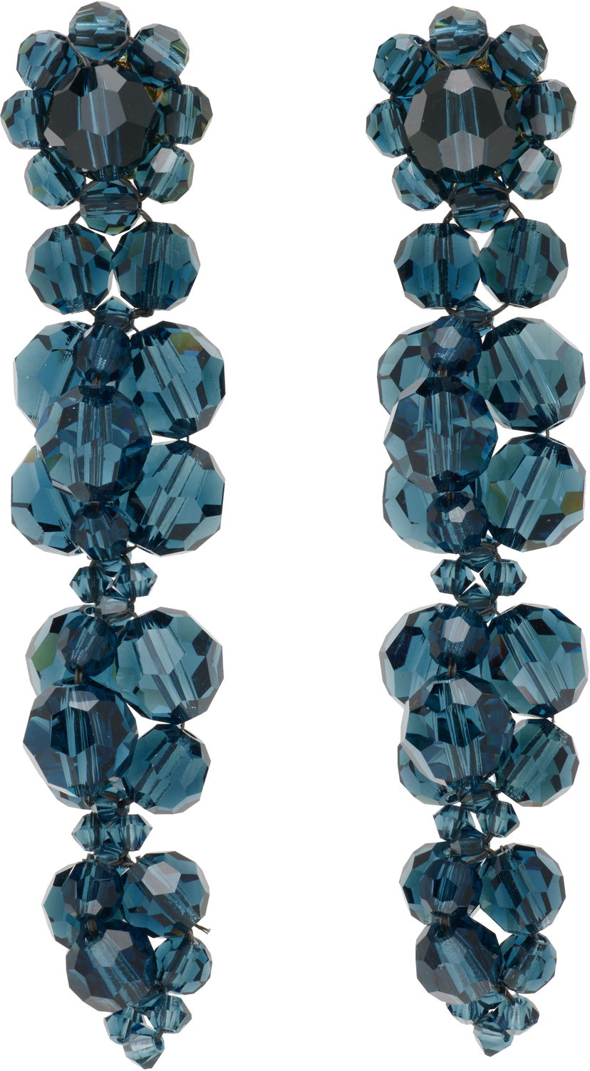 Korvakorut Simone Rocha Simone Rocha Cluster Drip Crystal Earrings Sininen | ERG546 0903