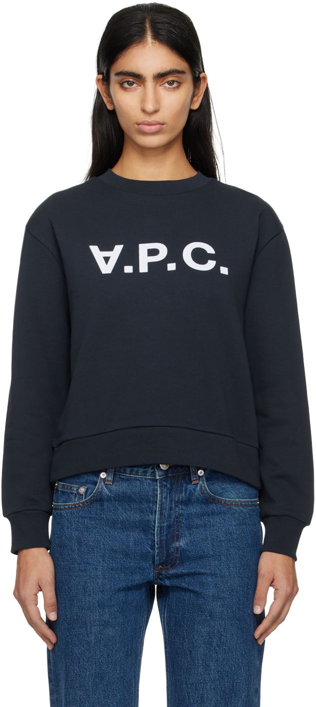Huppari A.P.C. Elisa Sweatshirt Tummansininen | COFDX-F27820