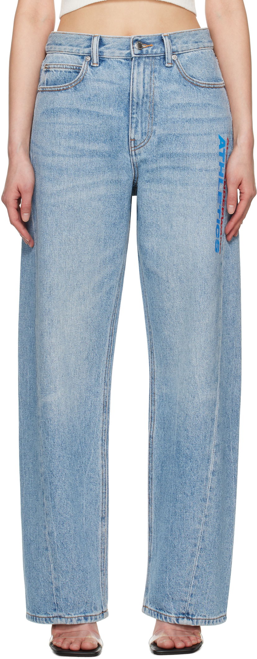 Jeans Alexander Wang Alexander Wang Logo Balloon Jeans Sininen | 4DC2254767