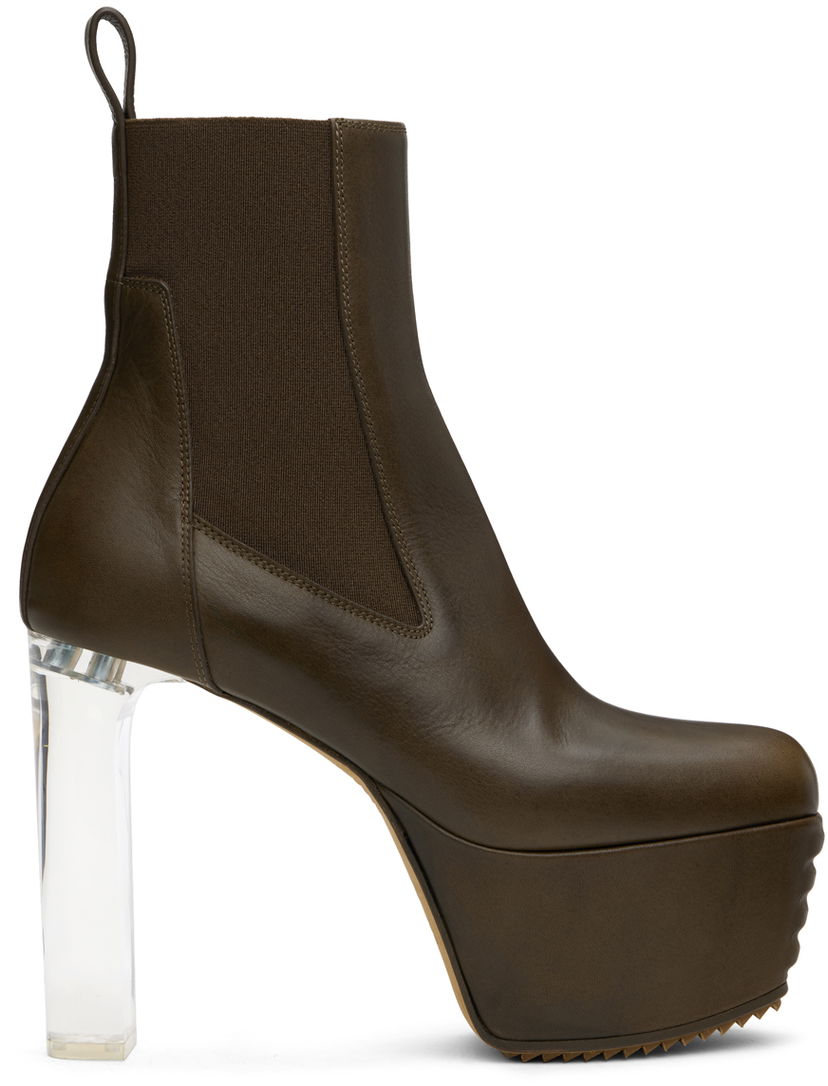 Vaatteet Rick Owens Rick Owens Porterville Minimal Grill Beatle 65 Chelsea Boots Vihreä | RP02D3847 LOO0