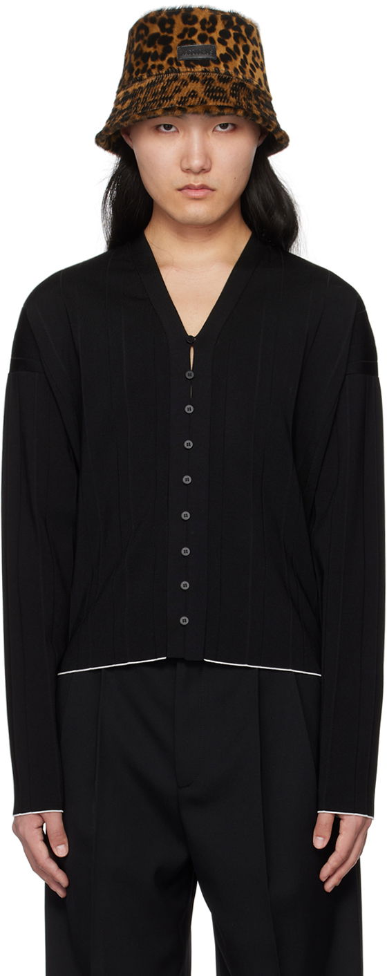 Villapaita Jacquemus Les Sculptures 'Le cardigan plissé' Cardigan Musta | 24E245KN298-2355