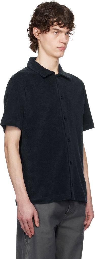 Paita A.P.C. A.P.C. Nicolo Short Sleeve Button-Down Shirt Musta | COEWT-H26501, 1