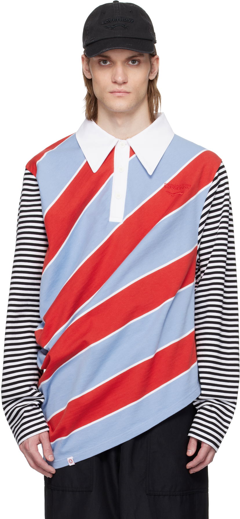 Poolopaita Charles Jeffrey Loverboy Charles Jeffrey LOVERBOY Topsy Turvy Rugby Polo Monivärinen | 54101201