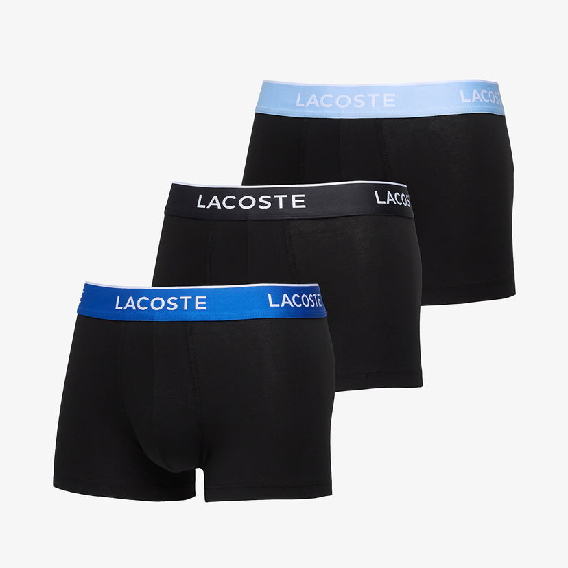Nyrkkeilijät Lacoste Lacoste Cotton Stretch Trunk (3-Pack) Musta | 5H1297 B68