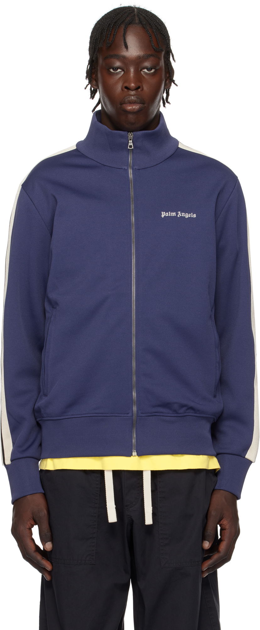 Tuulitakki Palm Angels Classic Logo Track Jacket Tummansininen | PMBD058C99FAB0024603