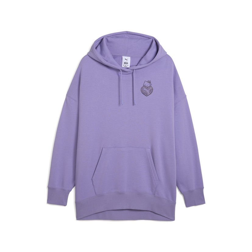 Huppari Puma PUMA x HELLO KITTY AND FRIENDS Oversized Hoodie Violetti | 631614_29
