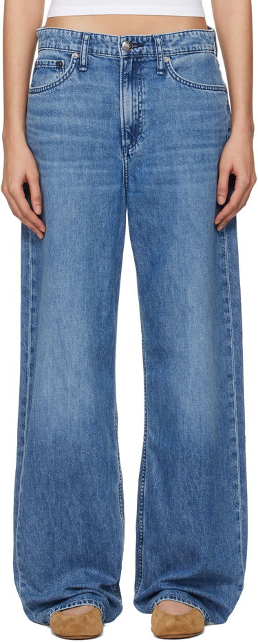 Jeans rag & bone Rag & Bone 'The Logan' Mid-Rise Wide Leg Jeans Sininen | WDD24F29351FRI, 0