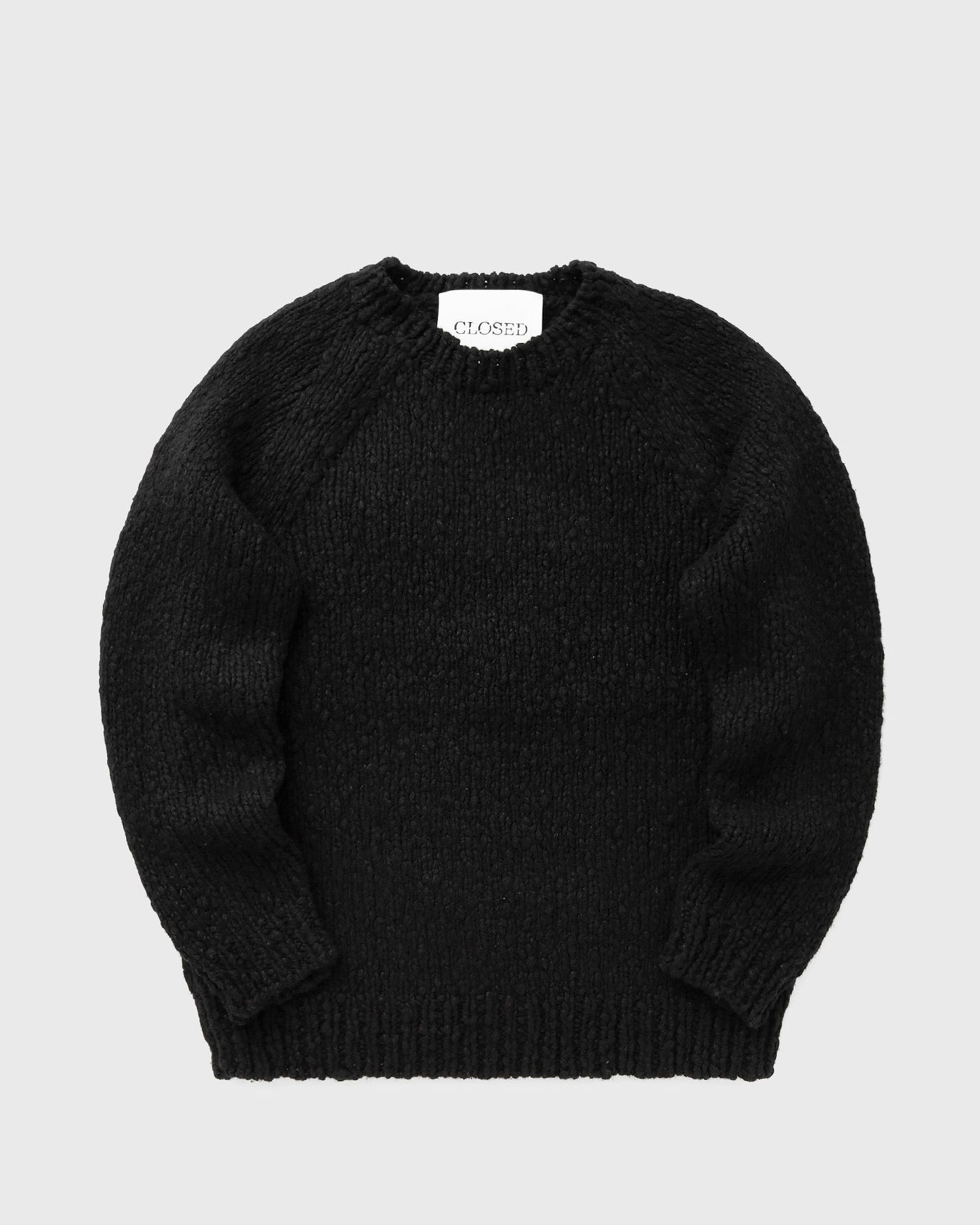 Villapaita CLOSED Chunky Knit Crewneck Raglan Jumper Musta | C86804-94B-SI-100, 0