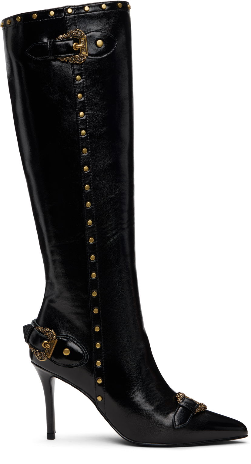 Tennarit ja kengät Versace Versace Jeans Couture Couture1 Scarlett Knee-High Boots Musta | E79VA3S58_EZSC35