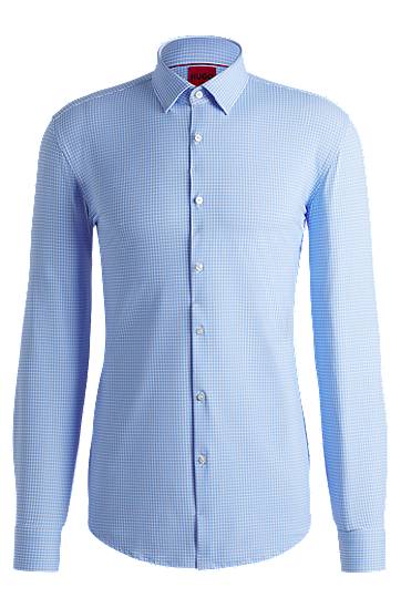 Paita BOSS Slim Fit Performance-Stretch Printed Shirt Sininen | 50539731