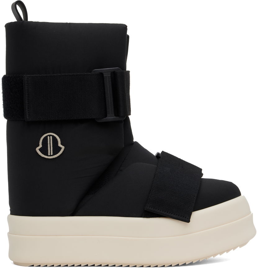 Vaatteet Rick Owens Moncler + Rick Owens Low Splint Boots Musta | MU02D4G20 M4944