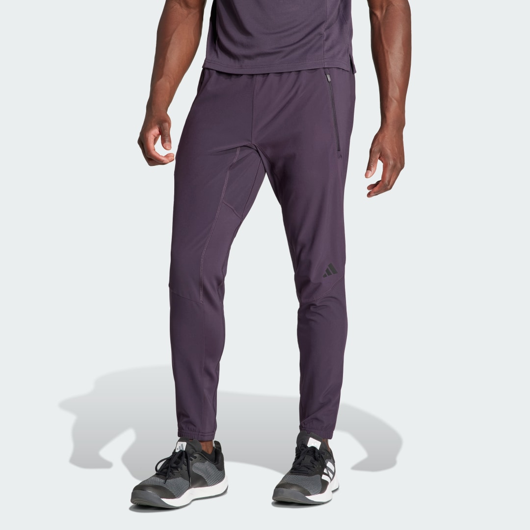 Verryttelyhousut adidas Performance Designed for Training Workout Pants Violetti | IS3796, 1