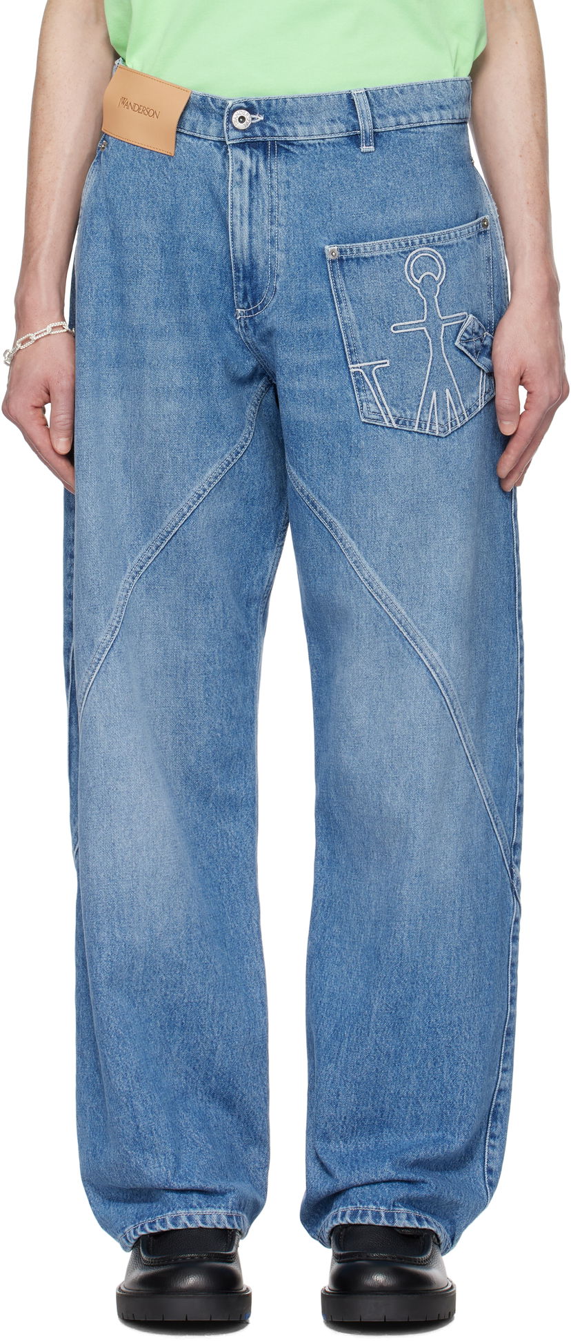 Jeans JW Anderson JW Anderson Twisted Workwear Jeans Sininen | DT0110-PG1735