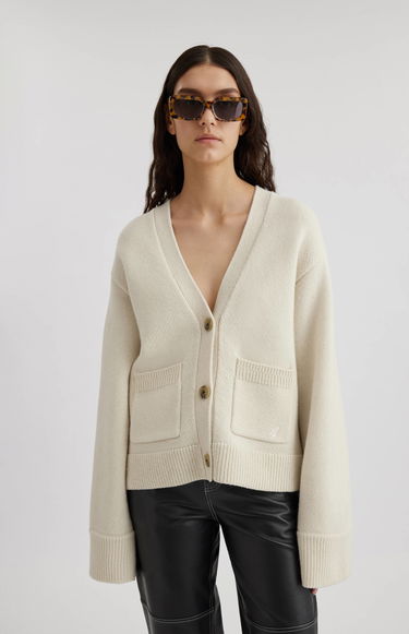 Villapaita AXEL ARIGATO Memory Relaxed Cardigan Beige | A0443010, 8