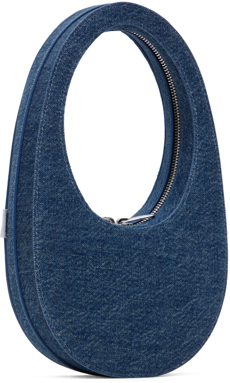 Käsilaukku Coperni Coperni Mini Swipe Denim Shoulder Bag Sininen | COPBA01BIS252, 1