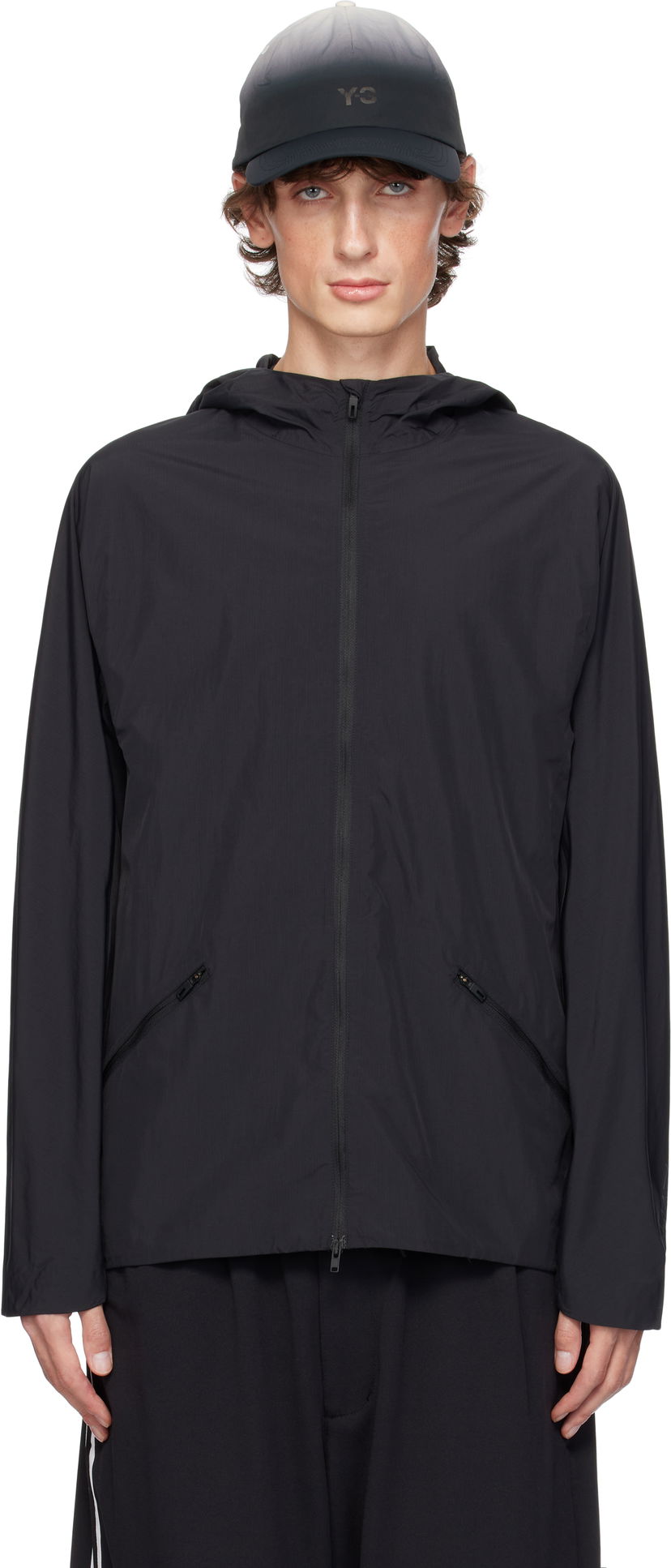 Tuulitakki Y-3 Run Jacket Musta | IW9999