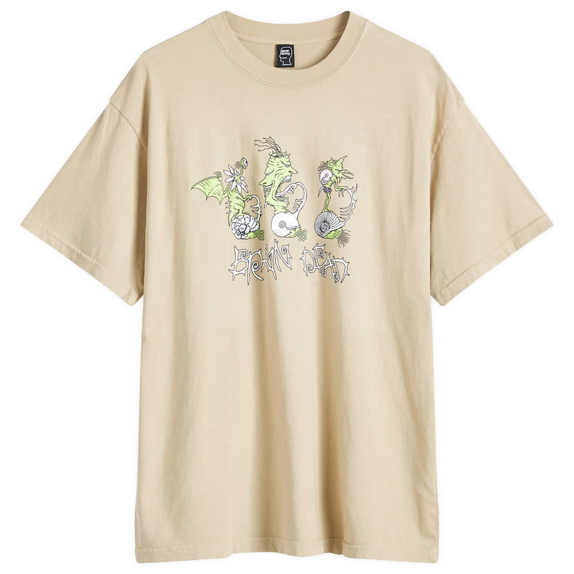 T-paita Brain Dead Scooter Freaks T-Shirt Beige | F24T00004086-SD