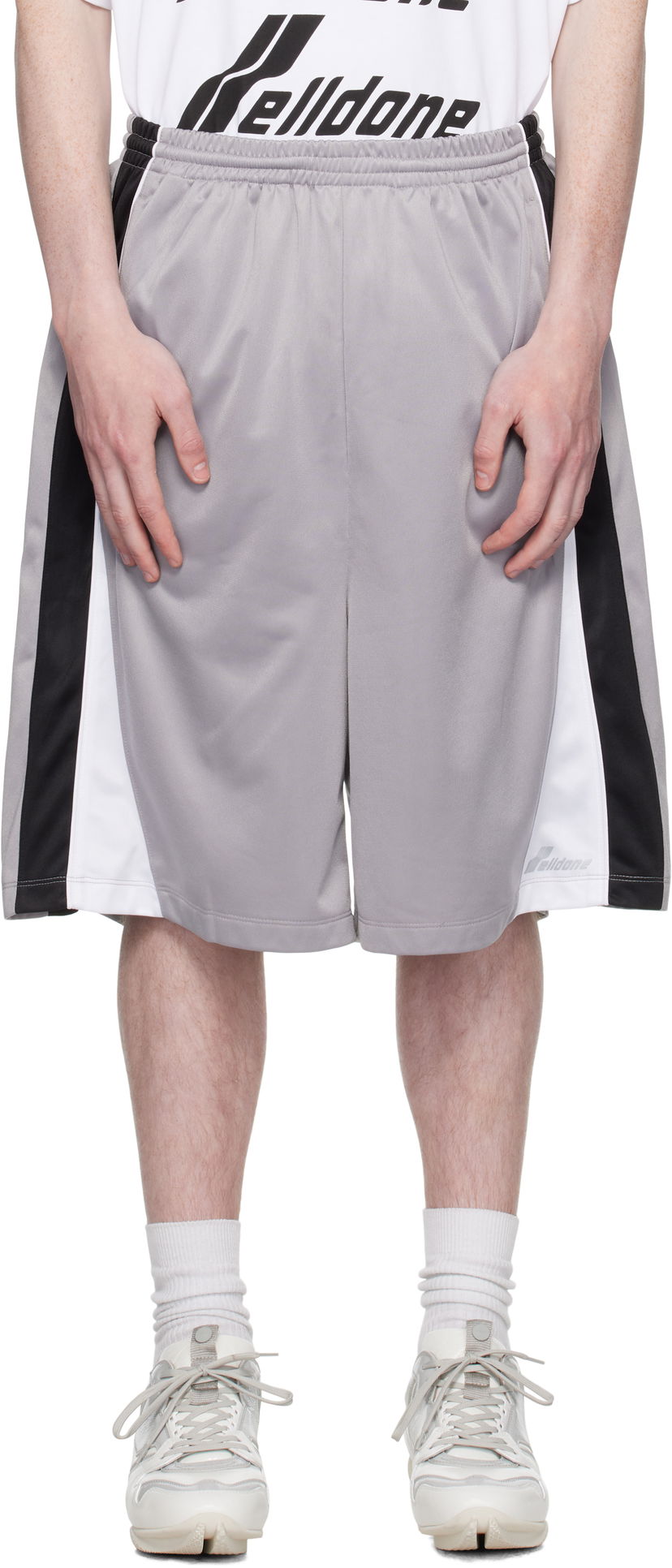 Shortsit We11done We11done Track Shorts Harmaa | WD-TA2-25-701-U-SV