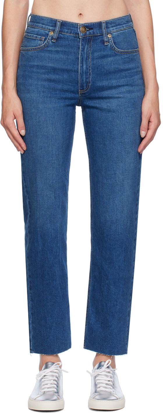 Jeans rag & bone Rag & Bone Harlow Ankle Straight-Leg Jeans Sininen | WDD24F2934FFNO