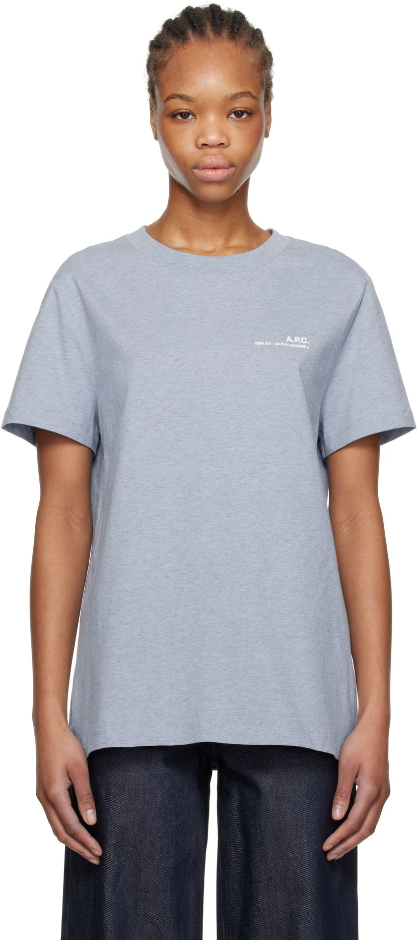 T-paita A.P.C. A.P.C. Standard Item Overdye T-Shirt Sininen | COHBO-M26421
