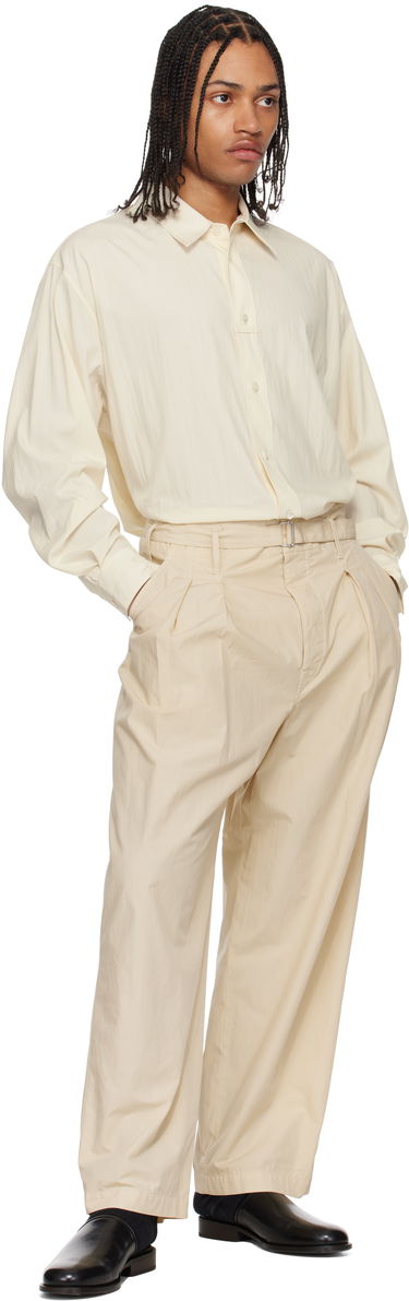Paita LEMAIRE Lemaire Loop Button-Up Shirt Beige | SH1169 LF1370, 4