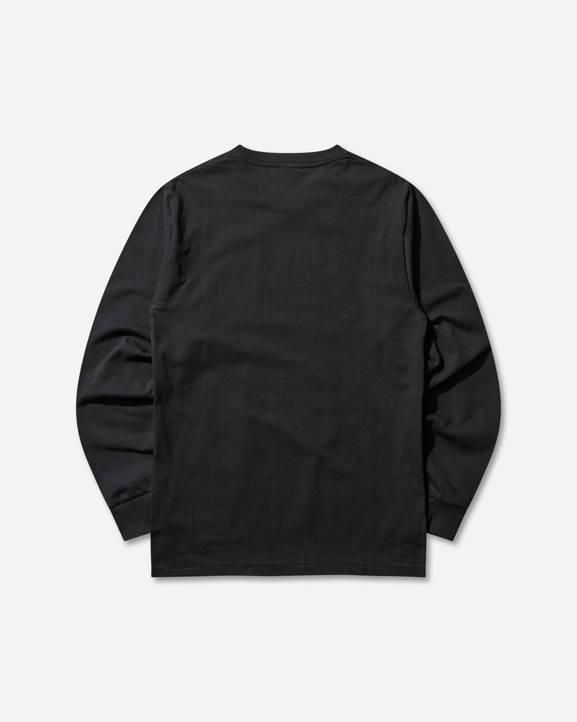 T-paita BAPE College Longsleeve T-Shirt Musta | 1L80111001 BLACK
