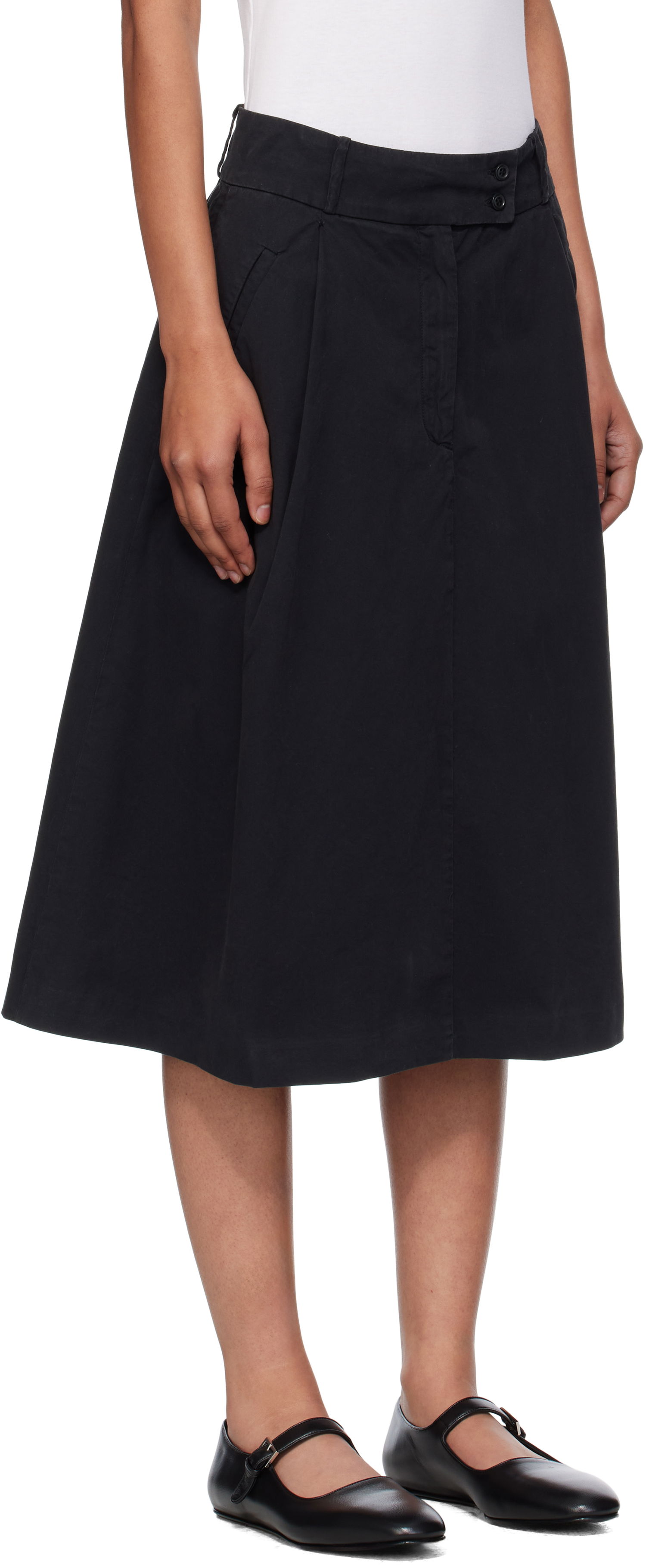 Hame A.P.C. A.P.C. Deborah Midi Skirt Musta | COHKU-F06453, 1