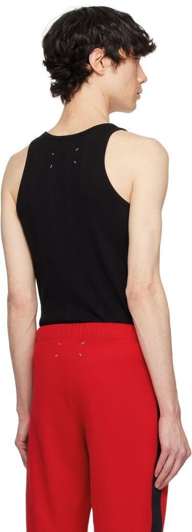Tankkitoppi Maison Margiela Maison Margiela Ribbed Tank Top Musta | S50NL0049 M20060, 2